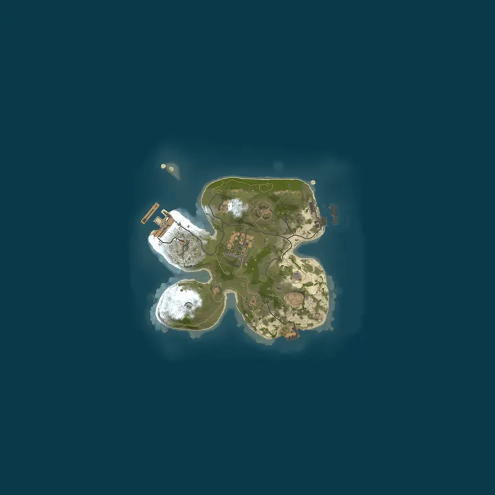 Map of Private Rust server