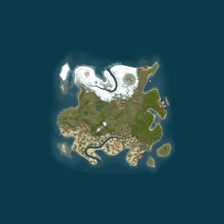 Map of Rust Test Server