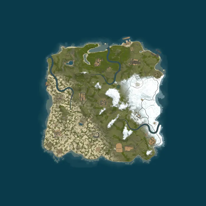 Map of RustForNoobs.com | 5x | Solo Duo Trio |x5 AU | No BPs | Kits