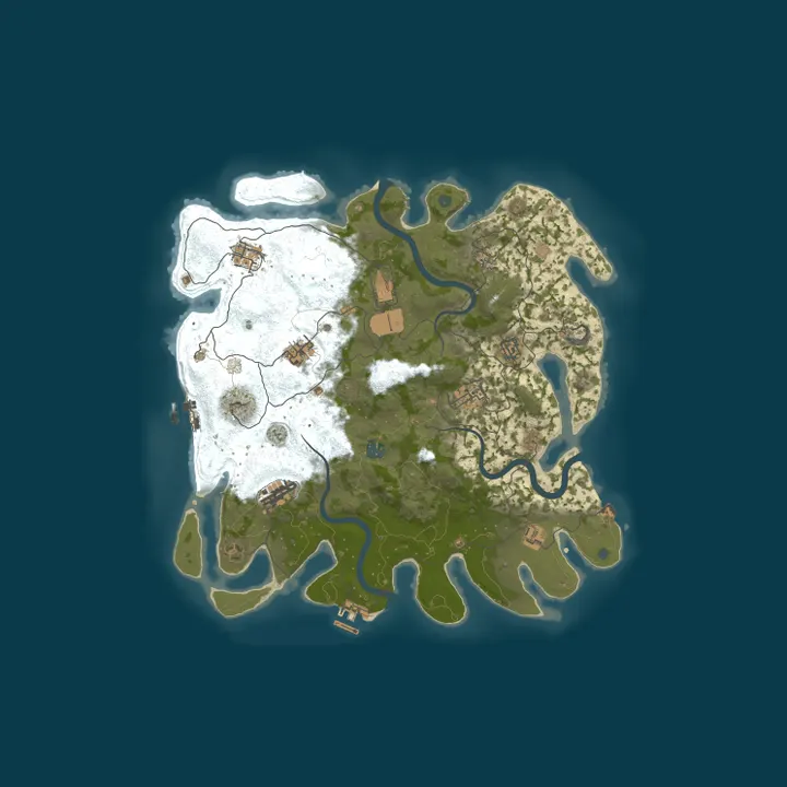 Map of Morroco Island x1000