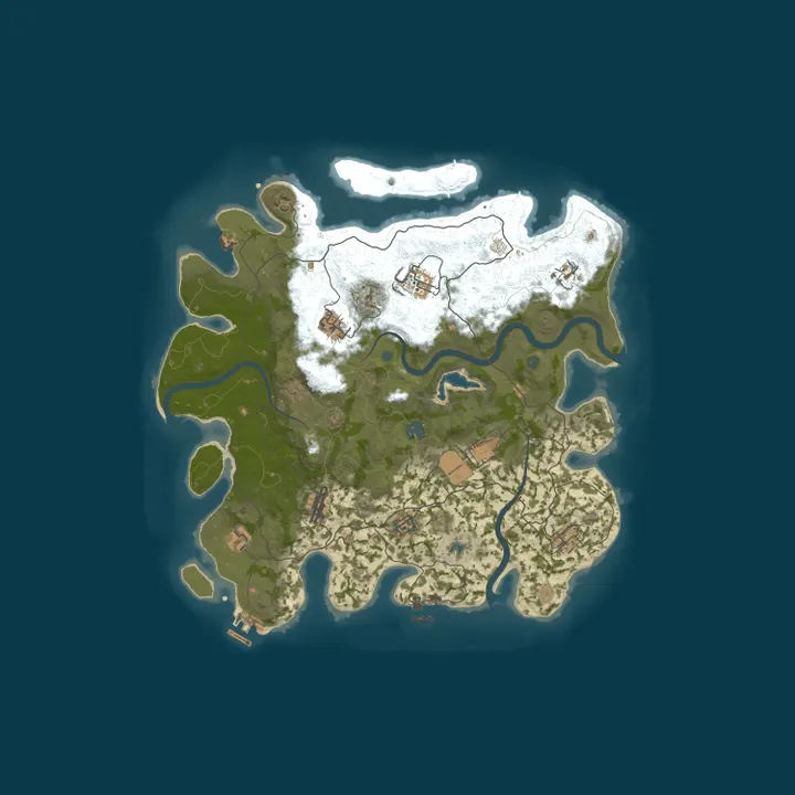 Map of [US] RUSTINIUM PvPvE | 3x Monthly | NO BP WIPES