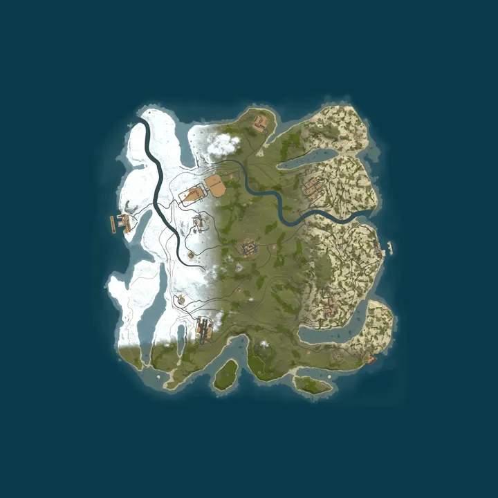 Map of ♨ TEATIME.GG RUSTORIAC ★ 2x TRIO ★ LOOT++ ★ KITS/EVENTS