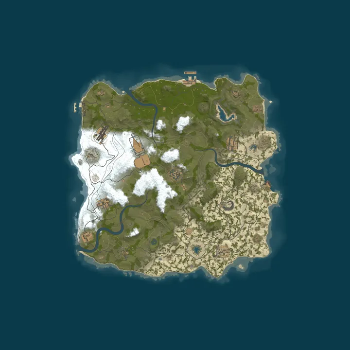 Map of RustForNoobs.com | 5x | Solo Duo Trio |x5 EU | No BPs | Kits
