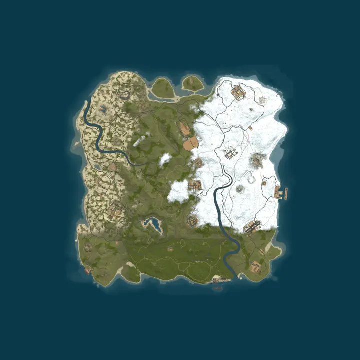 Map of EU RENEGADE 2x Monthly | Solo Duo | 50% Upkeep | No BP Wipe |