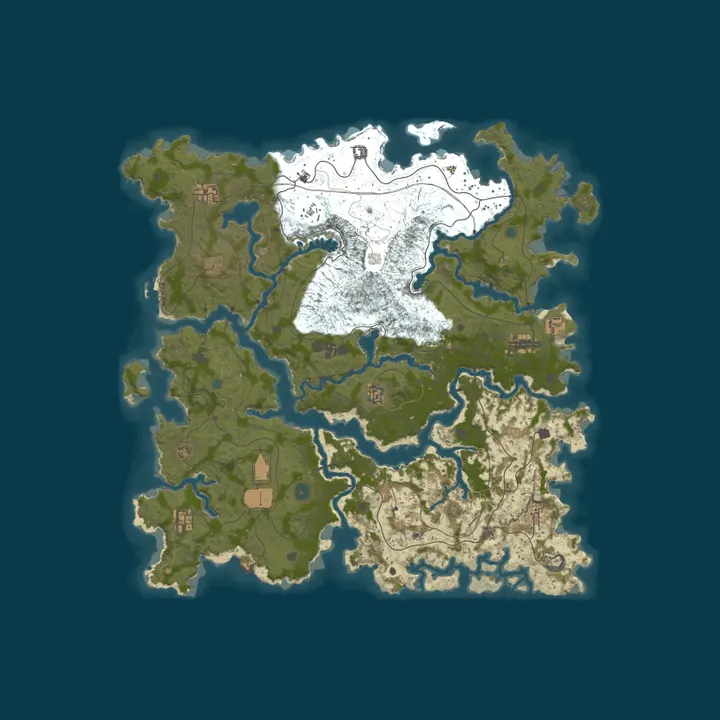 Map of ATHLON EU - No Wipe - PvP - Raid Protection