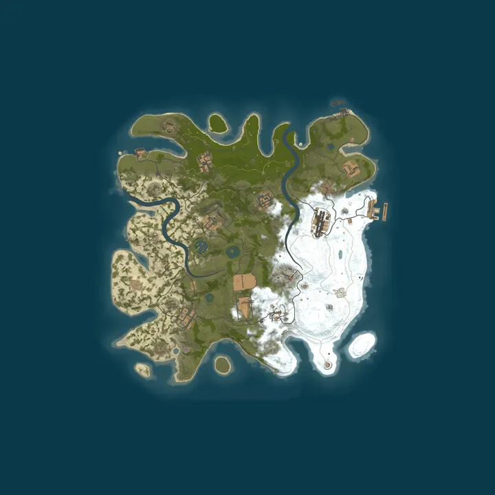 Map of RUSTX [x10 SOLO | MAX 1 | Loot+ | Skins] WIPE 26.10