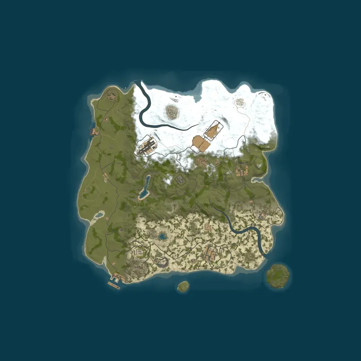 Map of ▶RUST RUSSIA MAX 2 [X5|TP|BRO|FPS+] WIPE 27.10◀