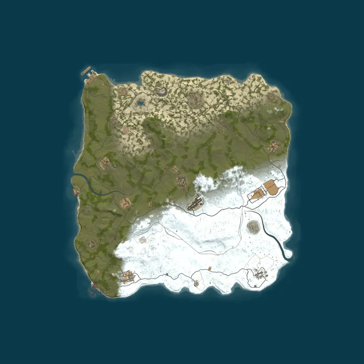 Map of MIRAGE RUST | FRIDAY 2x | VANILLA+  | Wipe 23.10