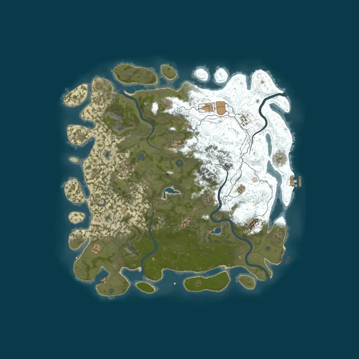 Map of RustGamingNation 100000x |EU| PvE [Events|Purge|Zombies|SkillTr
