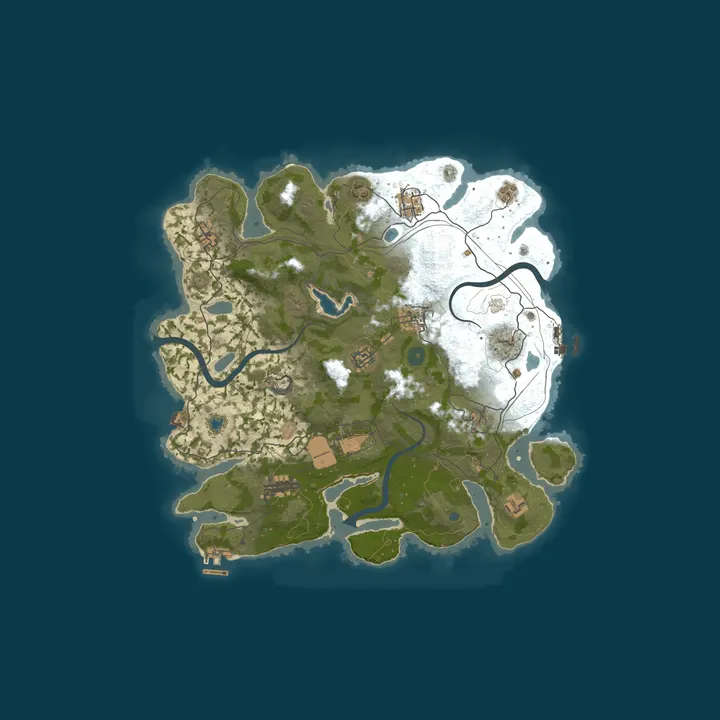 Map of [EU] WizzRust 2x Solo/Duo/Trio | Vanilla+ | Wiped 22/10