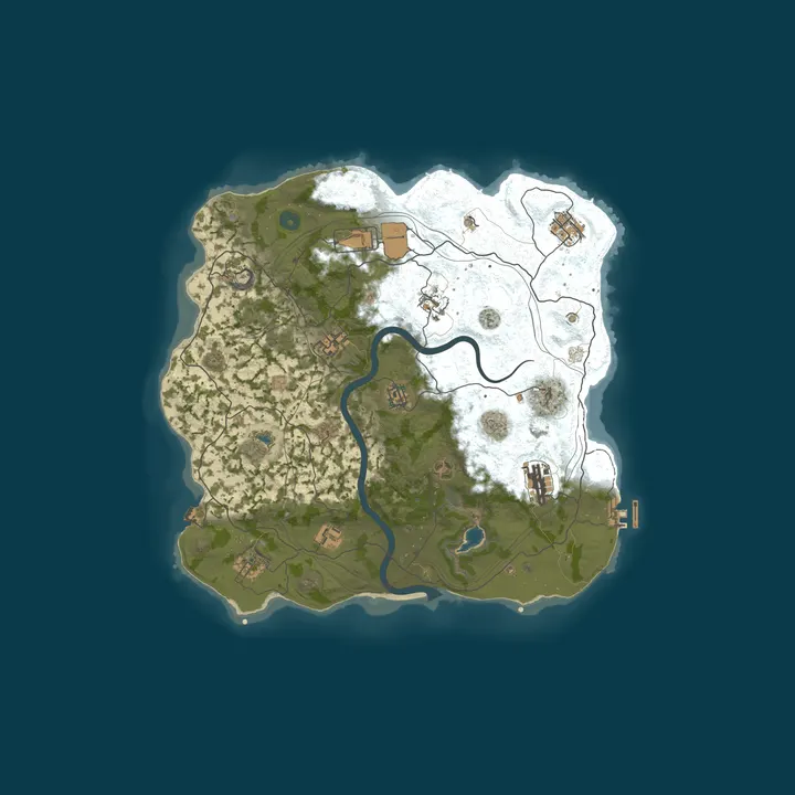 Map of WEREWOLF GAMING.CO 5x Solo/Duo/Trio|Loot x5|TP|Homes|Kits|WIPED