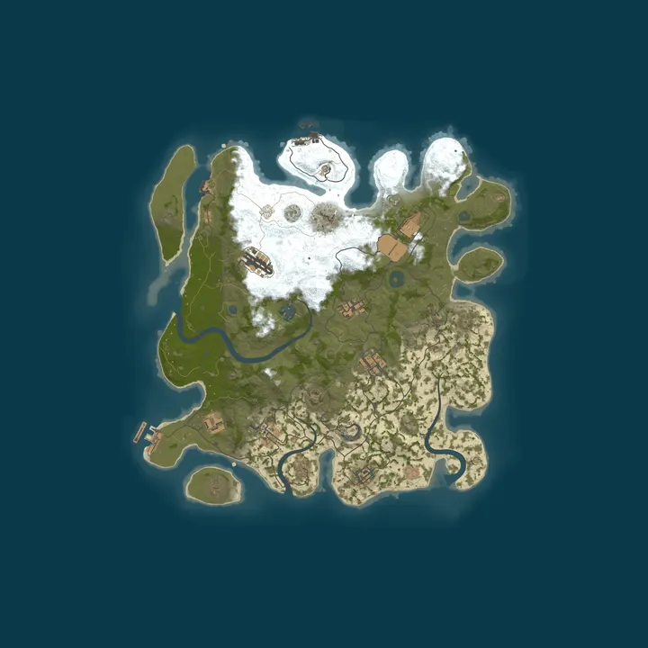 Map of [RU/EU] TrueRust | Classic | Vanilla | Weekly