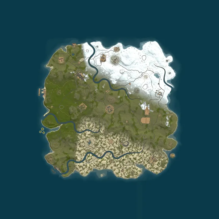 Map of AQUA Rust | EU 10x Monthly | Kits | No BPs | No Workbench | Sho