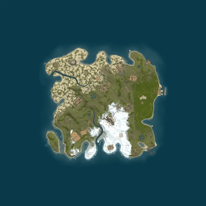 Map of BALI RUST X2 | Solo/Duo/Trio| JUST FULLWIPED 17.10