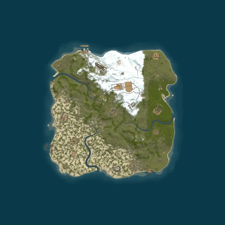 Map of [TR][EU] RUSTDEFT | Solo/Duo/Trio | WIPE BUGUN 19:00