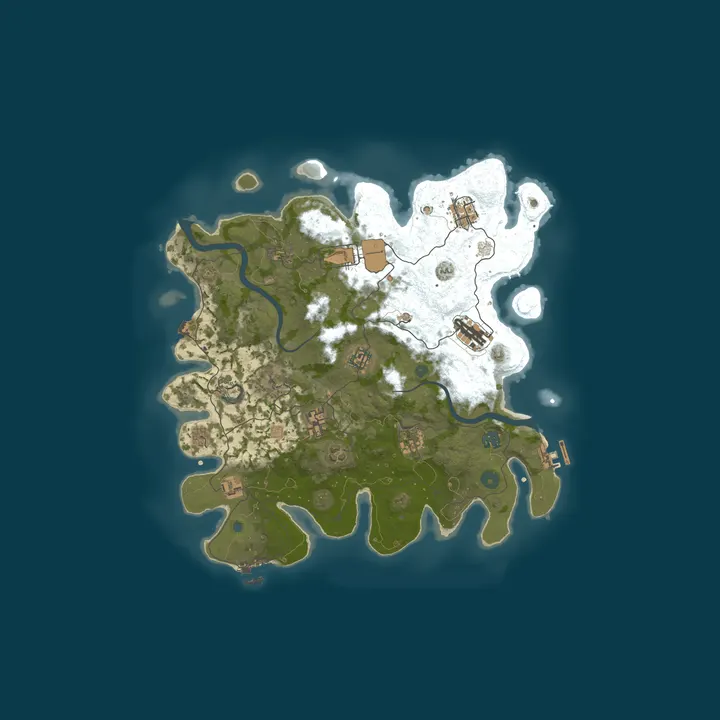 Map of [TR] Vatan Rust 3x | Loot | VIP | Market