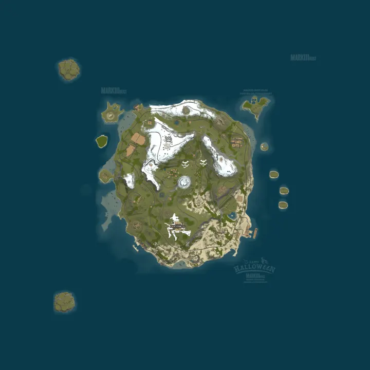 Map of US Markiii-Rust PVE | 900+ Raids | Custom Weapons | Markiii-Pro