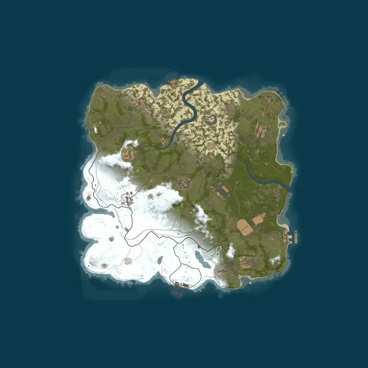 Map of WARBANDITS.GG EU 5X |Solo/Duo/Trio|Loot+|TP|Kits|x5 JUST WIPED