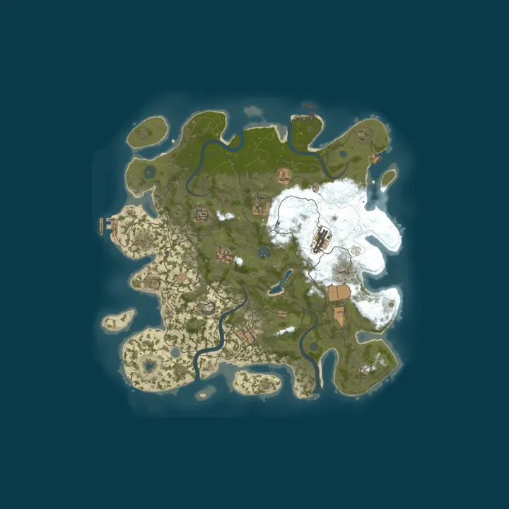 Map of Shady Rust Solo/Duo/Trio Vanilla+