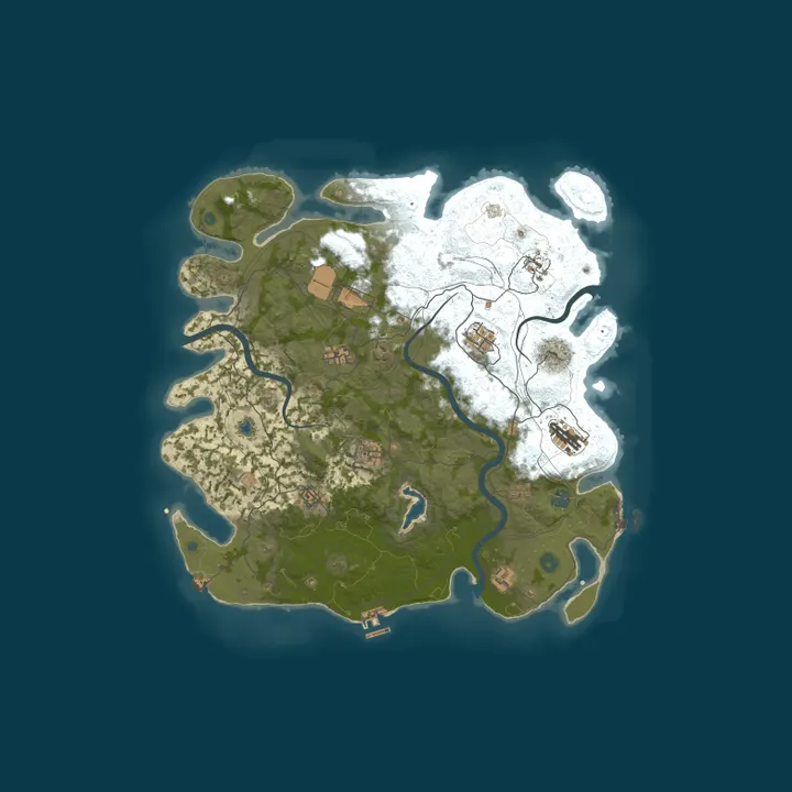 Map of [EU] RUSTERA #1 | X2 | TP | BattlePass | Wiped: 4 days ago