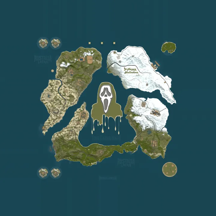Map of [LATAM] [BR] RUSTALIA PVE | Wiped: 10h 55m