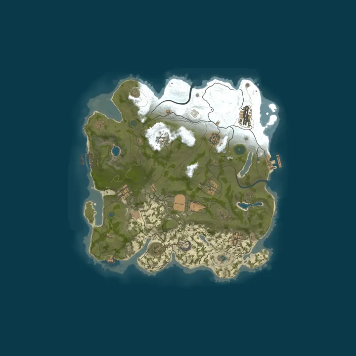 Map of DOPERUST.COM – 5X US Solo/Duo – 50% Upkeep|Home|Kits|Shop