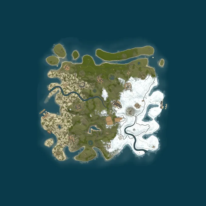 Map of [US] TraphouseGaming - 10xPvE|NoBP|Kits|Skills|Weed