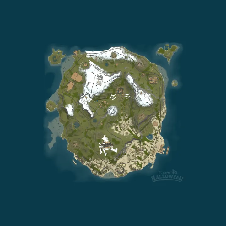 Map of !Crustacean Club 5x|PvE|Shop|SkillTree|RaidBases|Dungeons|NoVIP